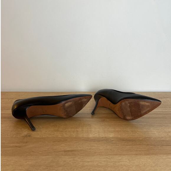 Cole Haan Suede and Leather Pumps Heels Size 8.5 Black Classic Career Event - Picture 10 of 10